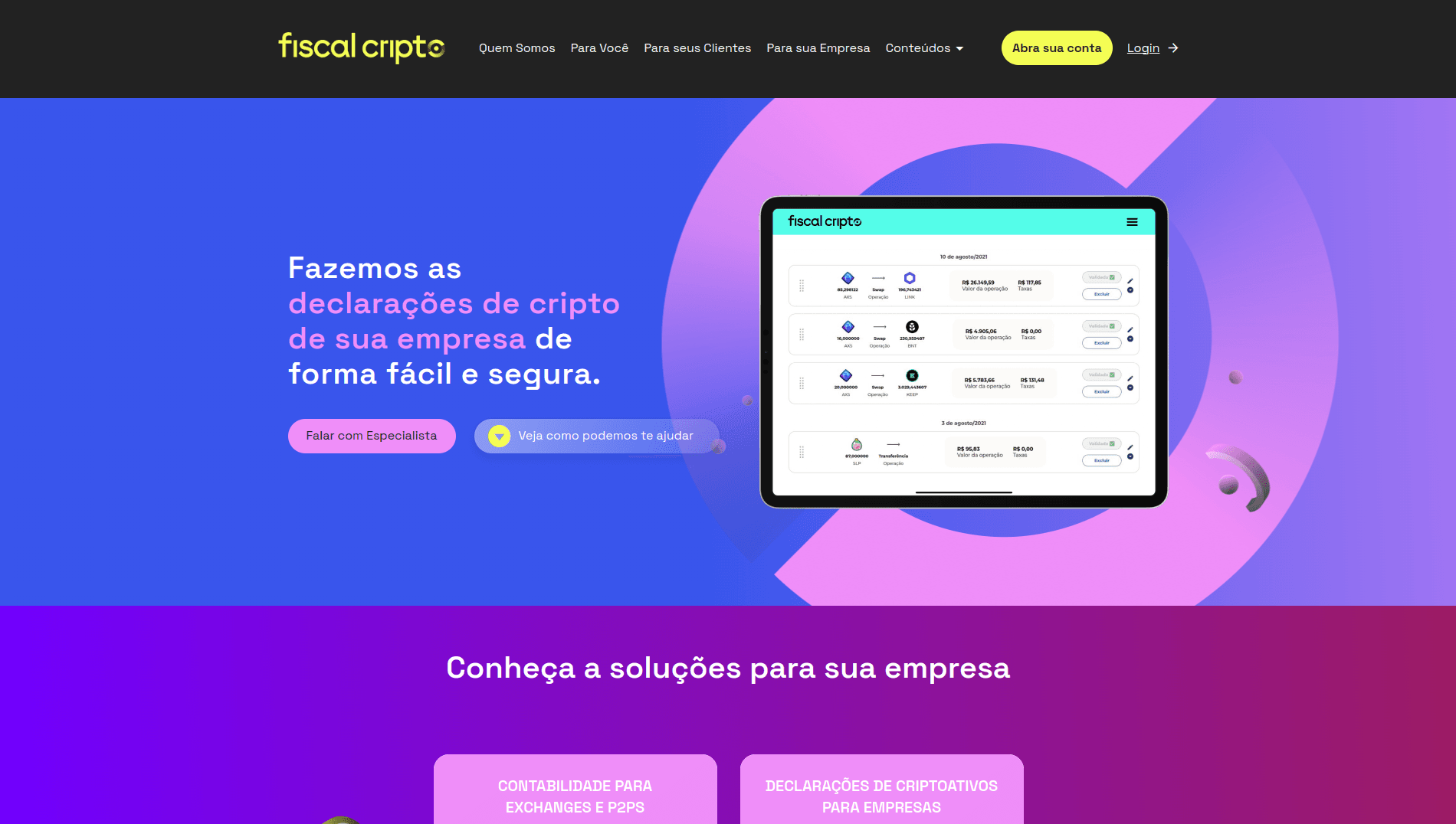 Fiscal Cripto | Empresas